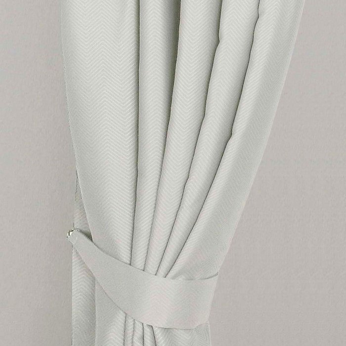 The Range | Homescapes Herringbone Chevron Curtain Tie Back Pair - Cream Homescapes Herringbone Chevron Curtain Tie Back Pair - Cream