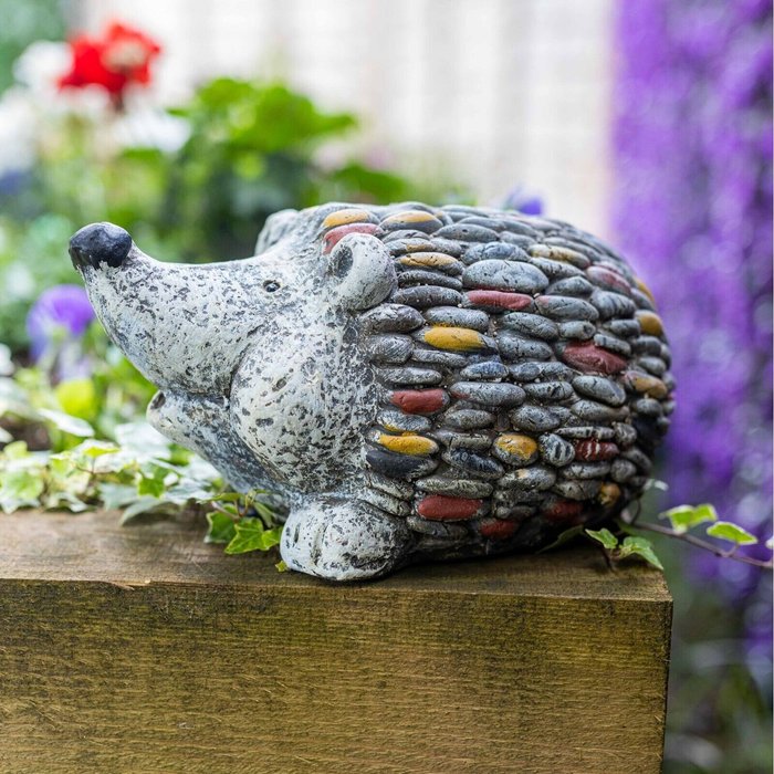 The Range | Garden Mile Hedgehog Garden Ornament with Stone Effect - Multicolour Garden Mile Hedgehog Garden Ornament with Stone Effect - Multicolour