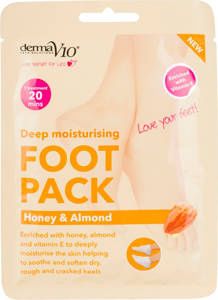 The Range | DermaV10 Derma V10 Honey and Almond Foot Pack DermaV10 Derma V10 Honey and Almond Foot Pack
