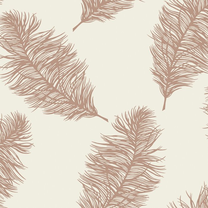 The Range | Holden Decor Fawning Feather Wallpaper - Cream Holden Decor Fawning Feather Wallpaper - Cream