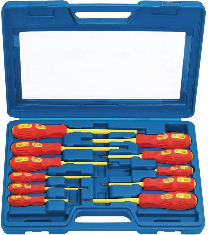 The Range | Draper Draper Expert 11 Piece Insulated Screwdriver Set Draper Draper Expert 11 Piece Insulated Screwdriver Set