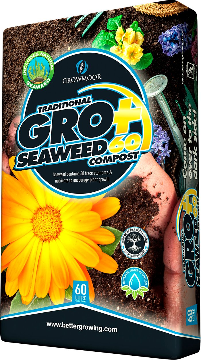 The Range | Growmoor Gro Plus Seaweed Compost Growmoor Gro Plus Seaweed Compost