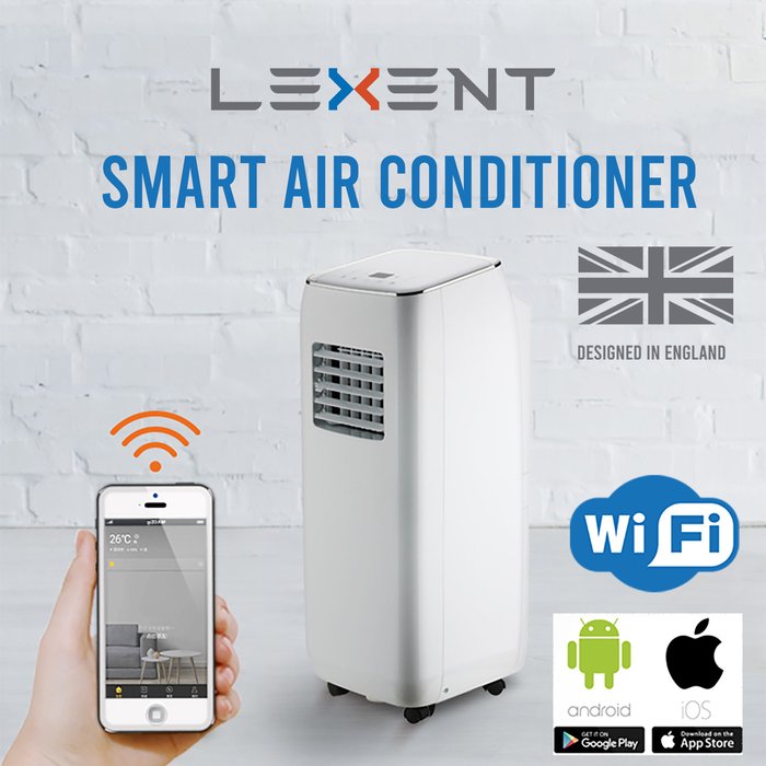 The Range | LEXENT Smart Portable Air-Conditioner Dehumidifier - White LEXENT Smart Portable Air-Conditioner Dehumidifier - White