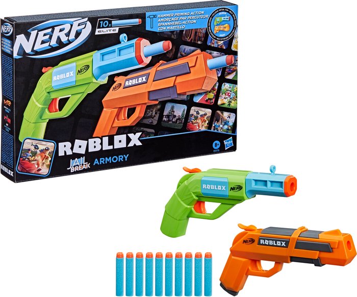 The Range | NERF Nerf Roblox Jailbreak: Armory Includes 2 Blasters & 10 Nerf Darts NERF Nerf Roblox Jailbreak: Armory Includes 2 Blasters & 10 Nerf Darts