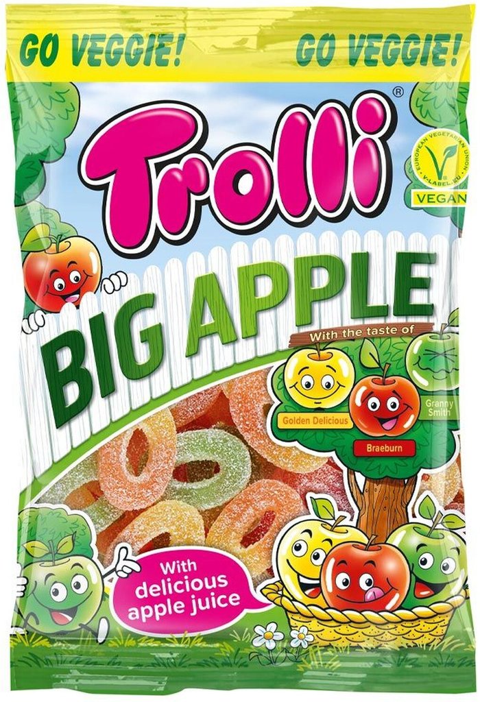 The Range | Sweet Things Trolli Big Apple Rings Share Bag - Apple Rings Sweet Things Trolli Big Apple Rings Share Bag - Apple Rings