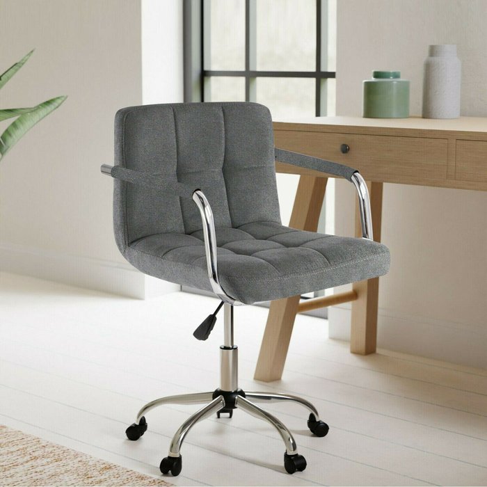 The Range | Neo Neo Cushioned Computer Office Desk Chair - Dark Grey Neo Neo Cushioned Computer Office Desk Chair - Dark Grey
