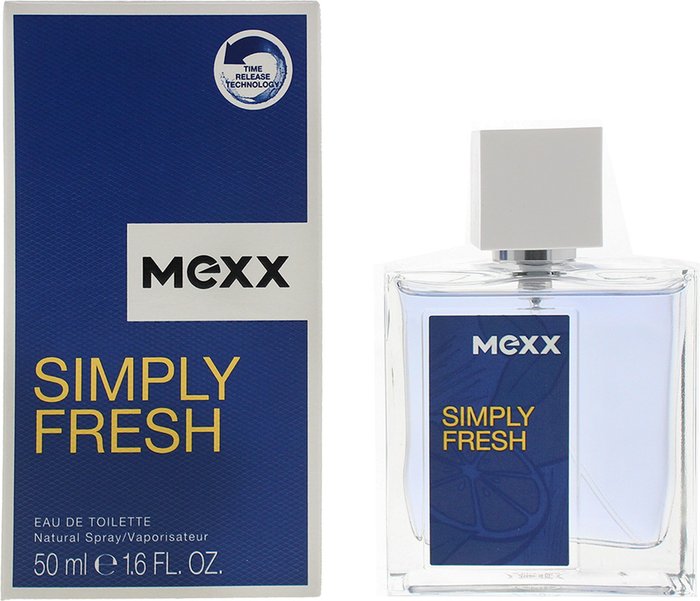 The Range | Mexx Mexx Simply Fresh Eau De Toilette 50ml Spray - Blue Mexx Mexx Simply Fresh Eau De Toilette 50ml Spray - Blue