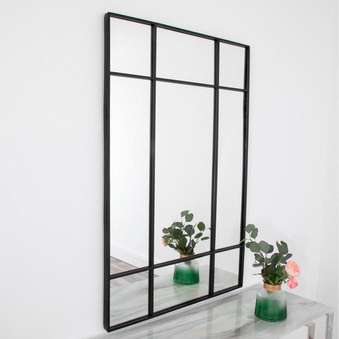 The Range | Native Home & Lifestyle Modern Pane Mirror - Black Native Home & Lifestyle Modern Pane Mirror - Black