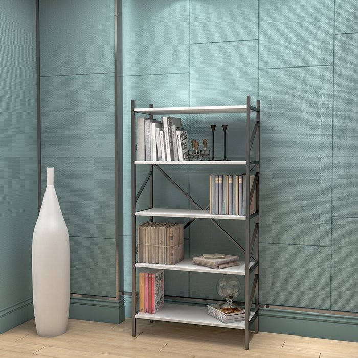 The Range | SSB Furniture Neat Lib Bookcase - Anthracite SSB Furniture Neat Lib Bookcase - Anthracite