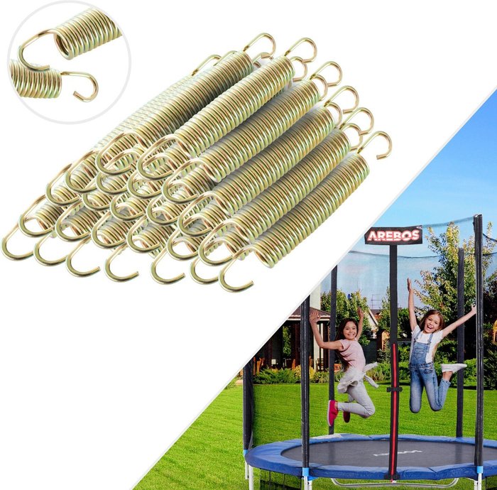 The Range | Arebos Trampoline Springs Tension Spring Compression Spring 215 mm - Silver Arebos Trampoline Springs Tension Spring Compression Spring 215 mm - Silver