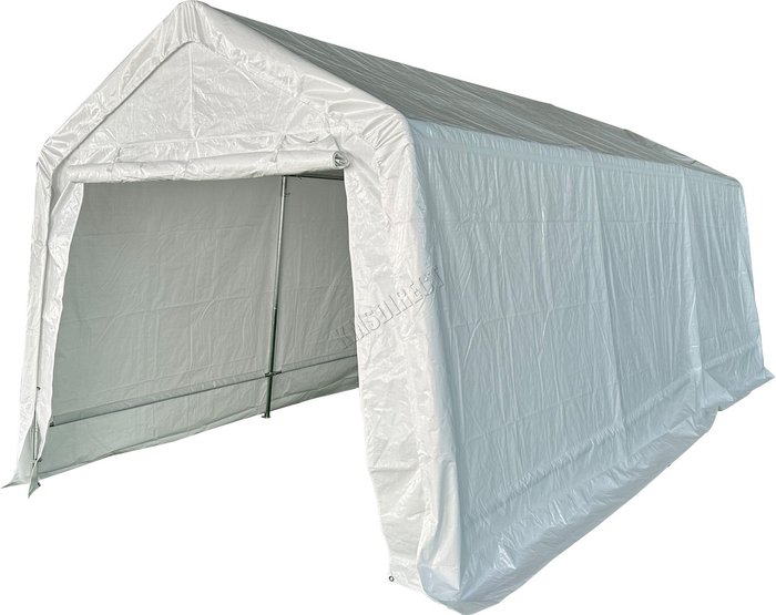 The Range | BIRCHTREE BIRCHTREE Garage Carport Car Shelter 3x6m Galvanised Frame - White BIRCHTREE BIRCHTREE Garage Carport Car Shelter 3x6m Galvanised Frame - White