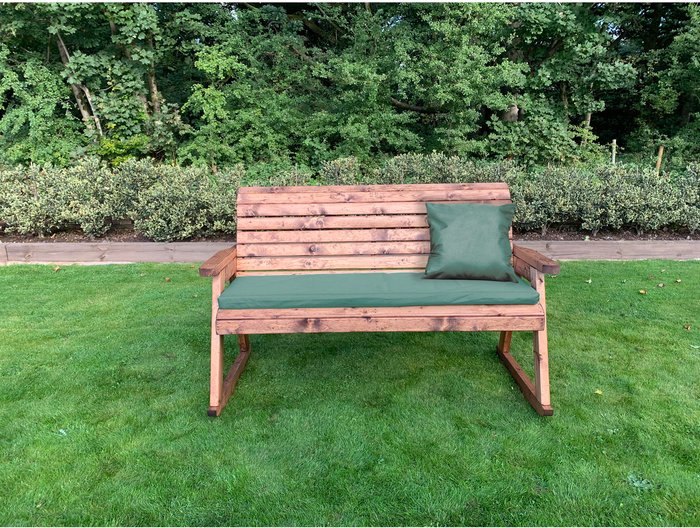 The Range | Charles Taylor Charles Taylor 3 Seater Rocker with Seat Cushion - Green Charles Taylor Charles Taylor 3 Seater Rocker with Seat Cushion - Green