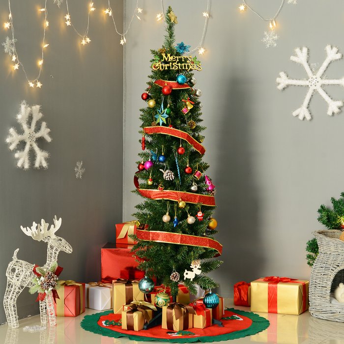 The Range | Bon Noel Bon Noel 5ft Green Slim Artifical Christmas Tree Bon Noel Bon Noel 5ft Green Slim Artifical Christmas Tree