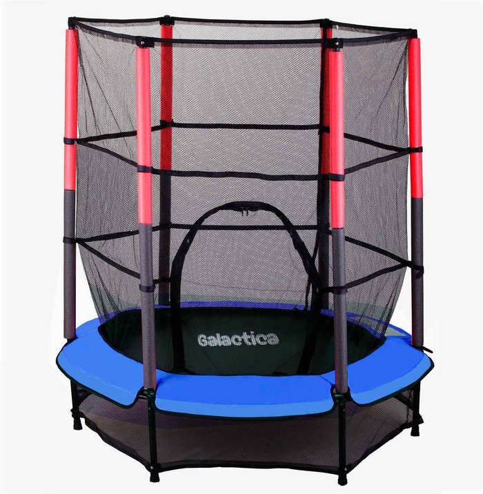 The Range | GALACTICA Galactica Childrens Mini Trampoline With Safety Net 4.5Ft Kids Rebounder - Blue GALACTICA Galactica Childrens Mini Trampoline With Safety Net 4.5Ft Kids Rebounder - Blue