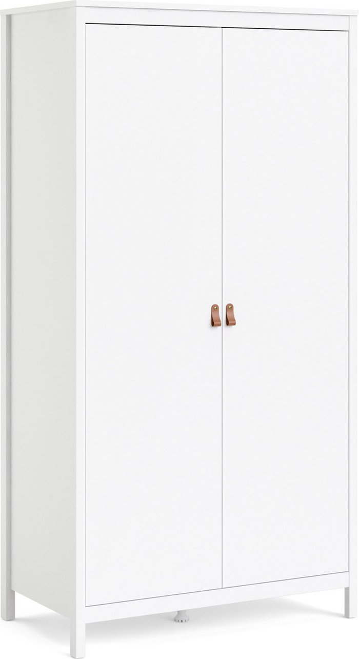 The Range | Furniture To Go Barcelona 2-Door Wardrobe - White Furniture To Go Barcelona 2-Door Wardrobe - White