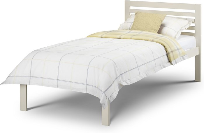 The Range | Julian Bowen Slocum Single Bed - Stone White - Stone White Julian Bowen Slocum Single Bed - Stone White - Stone White