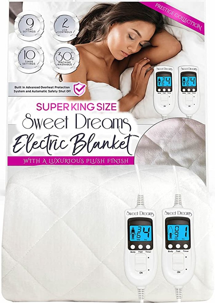 The Range | Sweet Dreams Sweet Dreams Electric Blanket Super King Dual Controls Size 203 X 182Cm Sweet Dreams Sweet Dreams Electric Blanket Super King Dual Controls Size 203 X 182Cm