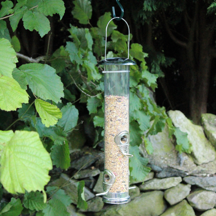 The Range | Large Deluxe Seed Feeder - Silver Large Deluxe Seed Feeder - Silver