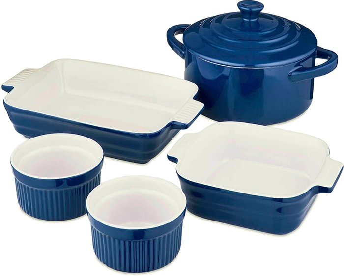 The Range | Barbary & Oak Barbary & Oak Ceramic Ovenware Gift Set - Blue Barbary & Oak Barbary & Oak Ceramic Ovenware Gift Set - Blue