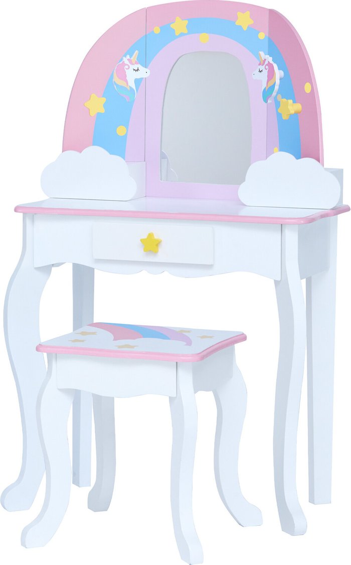 The Range | Fantasy Fields - Little Dreamer Rainbow Medium Toy Vanity - Pink Fantasy Fields - Little Dreamer Rainbow Medium Toy Vanity - Pink