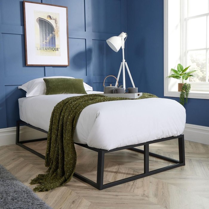 The Range | Home Source Platform Metal Bed Frame - Black Home Source Platform Metal Bed Frame - Black