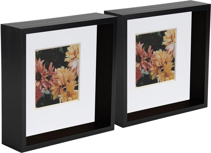 The Range | Nicola Spring 3D Deep Box Photo Frames - 8 x 8 Nicola Spring 3D Deep Box Photo Frames - 8 x 8