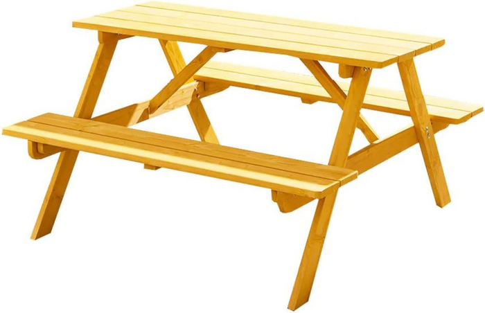 The Range | Trueshopping Panda Children's Picnic Table - Brown Trueshopping Panda Children's Picnic Table - Brown