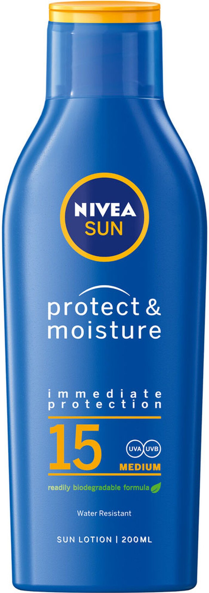 The Range | Nivea NIVEA SUN Suncream Lotion SPF Protect & Moisture 200ml - 15 Nivea NIVEA SUN Suncream Lotion SPF Protect & Moisture 200ml - 15