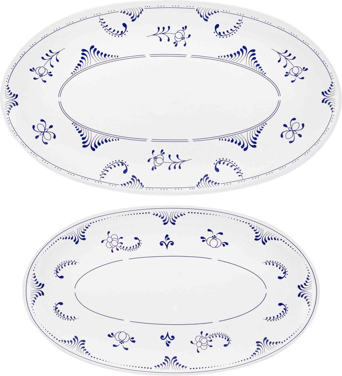 The Range | Rozi Set of 2 Marvy Collection Oval Serving Platters Rozi Set of 2 Marvy Collection Oval Serving Platters