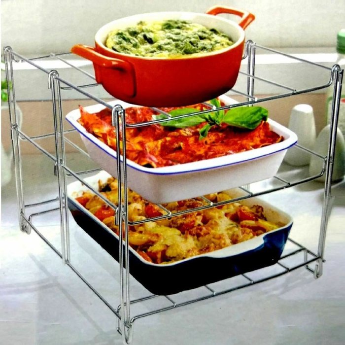 The Range | Gr8 Home 3 Tier Cooling Oven Rack Stand - Chrome Gr8 Home 3 Tier Cooling Oven Rack Stand - Chrome