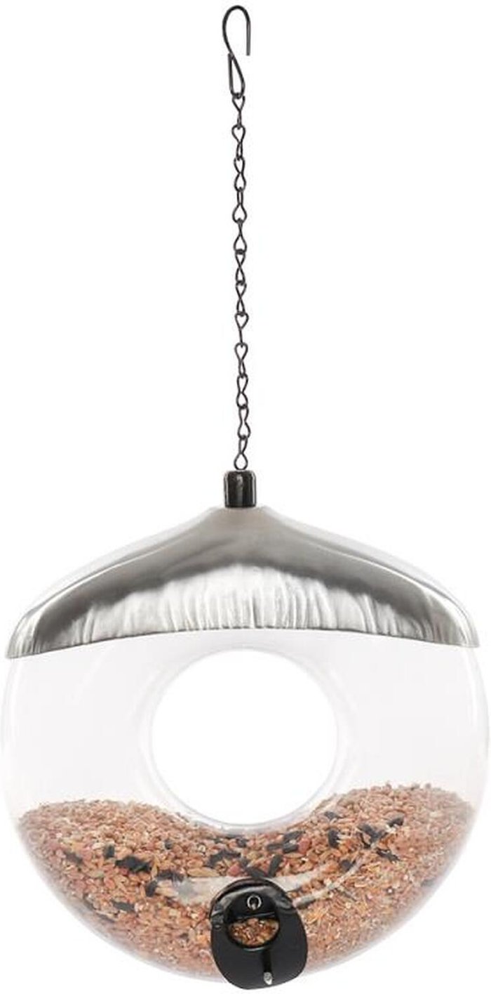 The Range | Samuel Alexander Deluxe Donut Wild Bird Seed Feeder - Grey Samuel Alexander Deluxe Donut Wild Bird Seed Feeder - Grey
