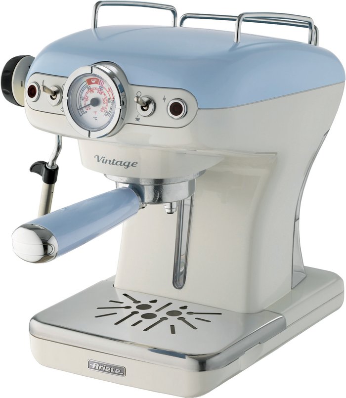 The Range | Ariete ARIETE Vintage Espresso 1389 Coffee Machine - Light Blue Ariete ARIETE Vintage Espresso 1389 Coffee Machine - Light Blue