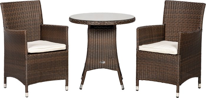 The Range | Royalcraft Royalcraft Nevada 2 Seater Round Bistro Set - Brown Royalcraft Royalcraft Nevada 2 Seater Round Bistro Set - Brown
