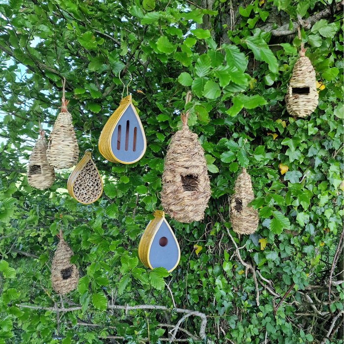 The Range | Selections Hanging Bird Nest, Insect and Butterfly House and Bird Roost Habit Pack - Brown Selections Hanging Bird Nest, Insect and Butterfly House and Bird Roost Habit Pack - Brown