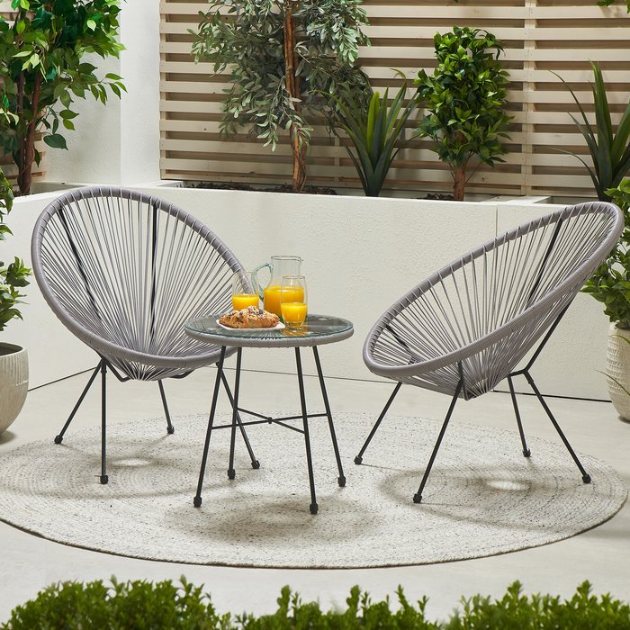 The Range | Pacific Lifestyle Pacific Lifestyle Rio Bistro Set - Grey Pacific Lifestyle Pacific Lifestyle Rio Bistro Set - Grey