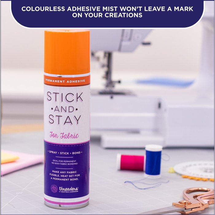The Range | Crafter's Companion Stick and Stay Adhesive For Fabric - Orange Can Crafter's Companion Stick and Stay Adhesive For Fabric - Orange Can
