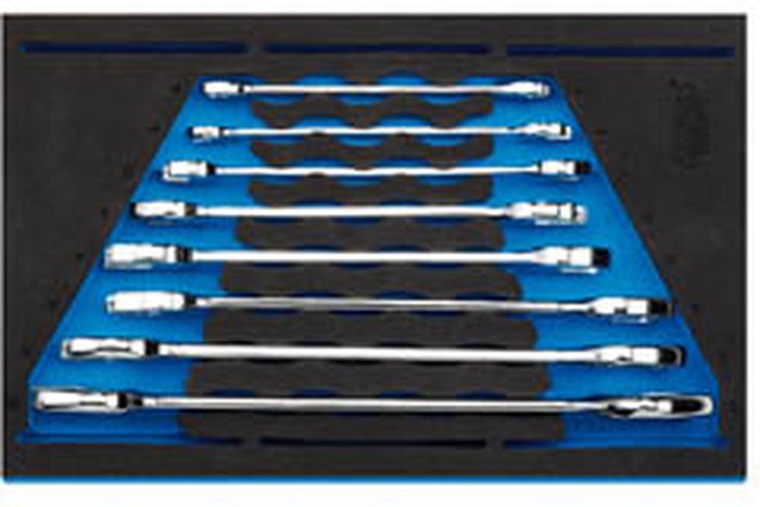 The Range | Draper Draper 8 Piece Open Ended Spanner Set In Eva Insert Tray Draper Draper 8 Piece Open Ended Spanner Set In Eva Insert Tray
