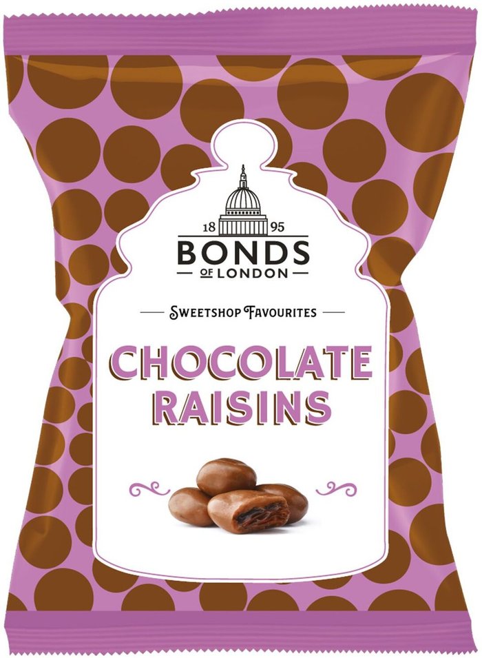 The Range | Sweet Things Bonds Chocolate Raisins Bags - Purple Sweet Things Bonds Chocolate Raisins Bags - Purple