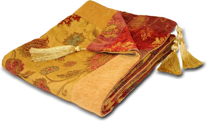 The Range | Paoletti Paoletti Zurich Floral Jacquard Throw Polyester Gold Paoletti Paoletti Zurich Floral Jacquard Throw Polyester Gold