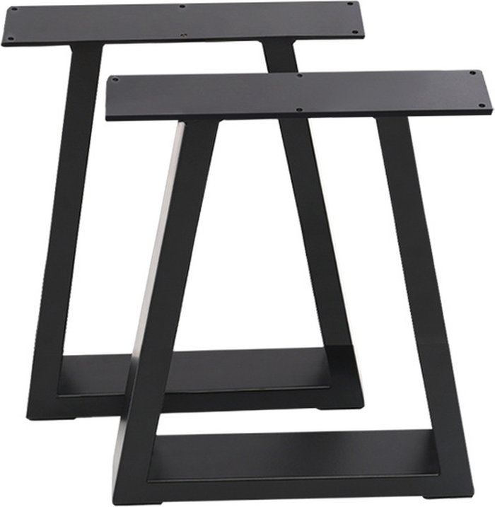 The Range | Livingandhome Industrial Iron Table Legs(Set of 2) - Black / 11kg Livingandhome Industrial Iron Table Legs(Set of 2) - Black / 11kg