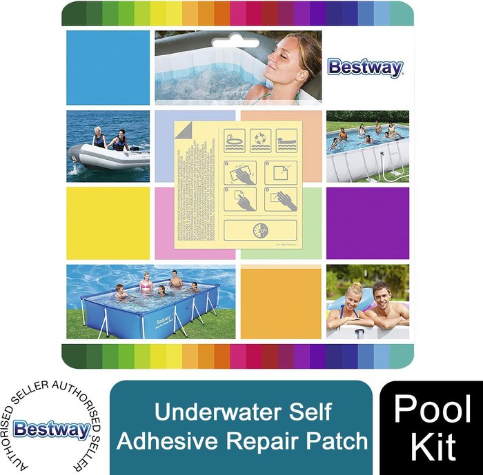 The Range | Bestway Bestway Heavy Duty Repair Patch or SelfAdhesive Underwater Adhesive Repair Patch - White / 23cm / 2cm Bestway Bestway Heavy Duty Repair Patch or SelfAdhesive Underwater Adhesive Repair Patch - White / 23cm / 2cm
