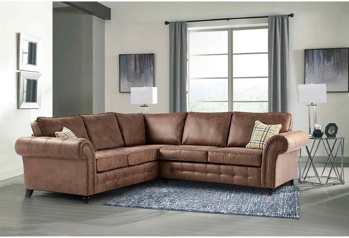The Range | Simply Eleganza Oakana Luxury Leather 2c2 Corner Sofa - Brown Simply Eleganza Oakana Luxury Leather 2c2 Corner Sofa - Brown