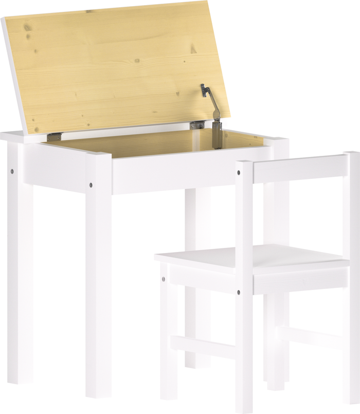 The Range | Aries Desk and Chair - White Aries Desk and Chair - White