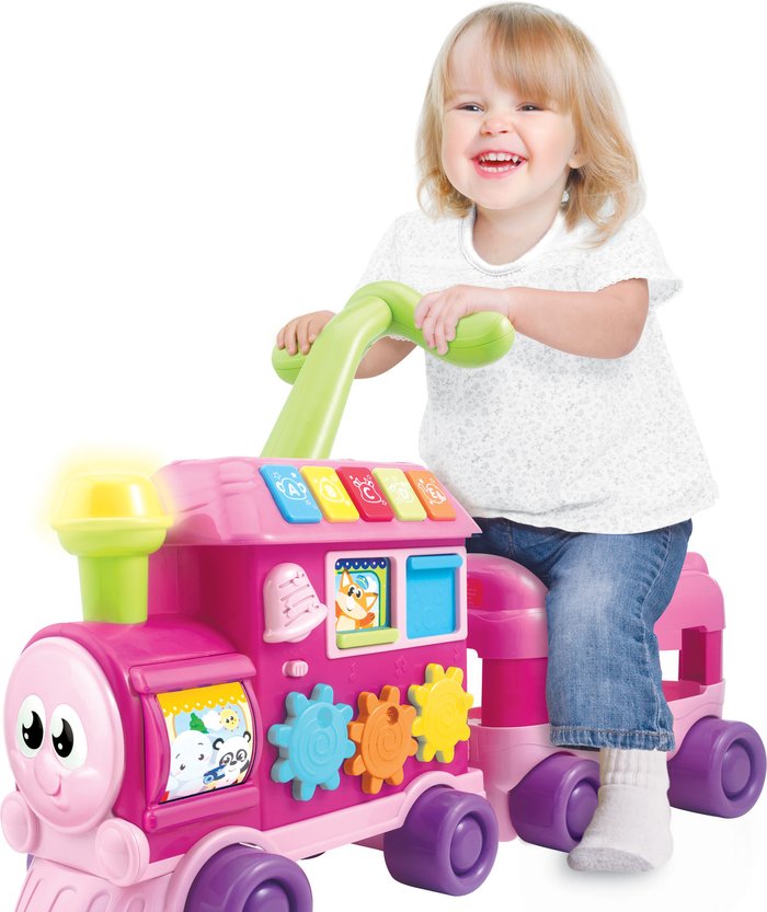 The Range | Winfun Walker Ride-On Learning Train -Pink - Pink Winfun Walker Ride-On Learning Train -Pink - Pink