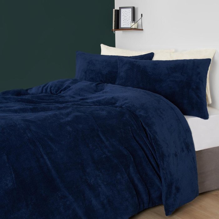 The Range | Brentfords Brentfords Teddy Duvet Cover with Pillow Case Bedding Set - Blue / Single Brentfords Brentfords Teddy Duvet Cover with Pillow Case Bedding Set - Blue / Single