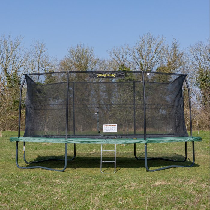 The Range | JumpKing Rectangular Trampoline V2 - Green / 17ft JumpKing Rectangular Trampoline V2 - Green / 17ft