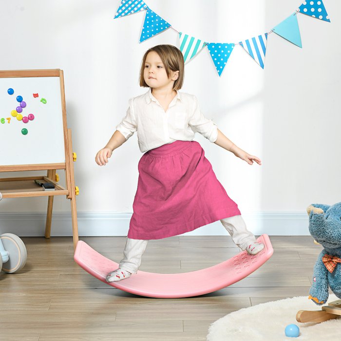 The Range | ZONEKIZ Balance Board Kids Wobble Board, for 3-6 Years - Pink ZONEKIZ Balance Board Kids Wobble Board, for 3-6 Years - Pink