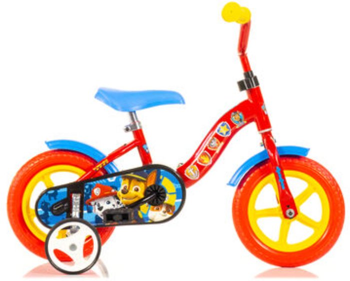 The Range | Dino Dino Paw Patrol 10in Kids Bike - Red/Blue Dino Dino Paw Patrol 10in Kids Bike - Red/Blue