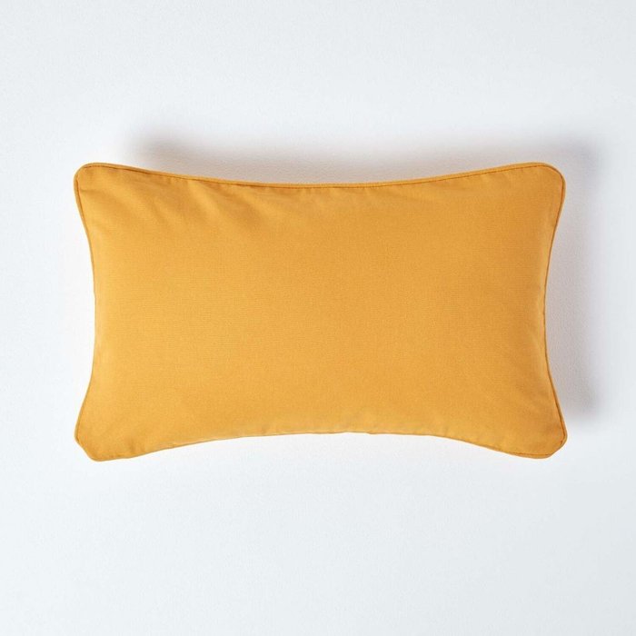The Range | Homescapes Homescapes Cotton Plain Cushion Cover - Mustard Homescapes Homescapes Cotton Plain Cushion Cover - Mustard