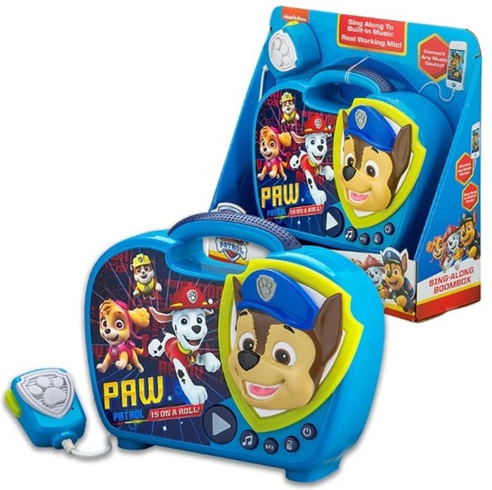 The Range | EKIDS Paw Patrol Sing-Along Boombox - Blue EKIDS Paw Patrol Sing-Along Boombox - Blue